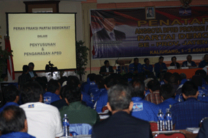 Demokrat rental lcd projector di hotel taman eden kaliurang yogyakarta.